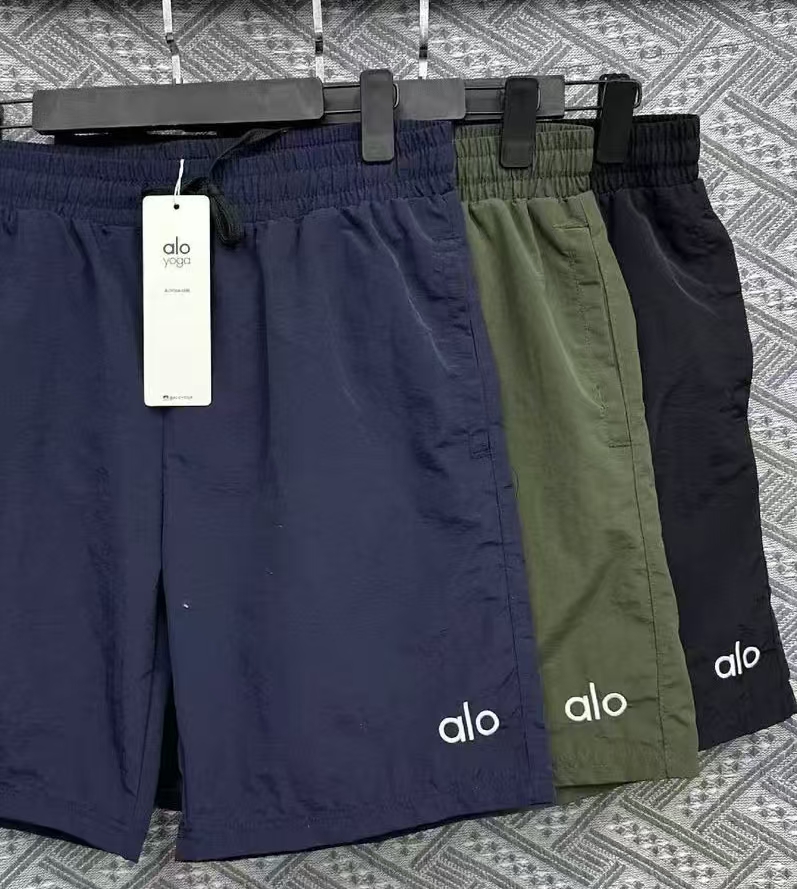 Blue drawstring shorts