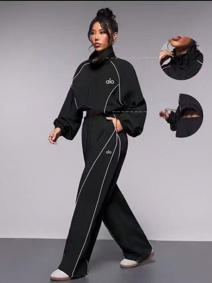 alo Jacket and Pants Set - Black